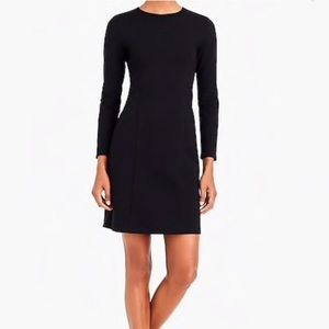 J Crew Long Length Sleeves Dress - Black